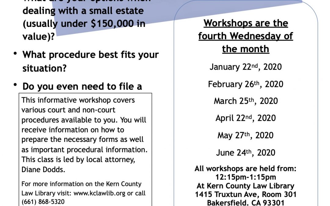 Archived – Small Estate Class